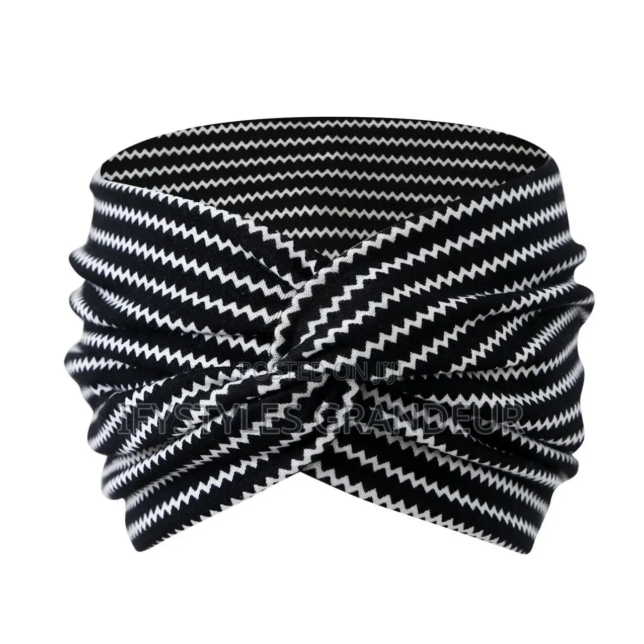 American Style 18cm Wide Headband With Bohemian ,Elastic Cotton Sports
