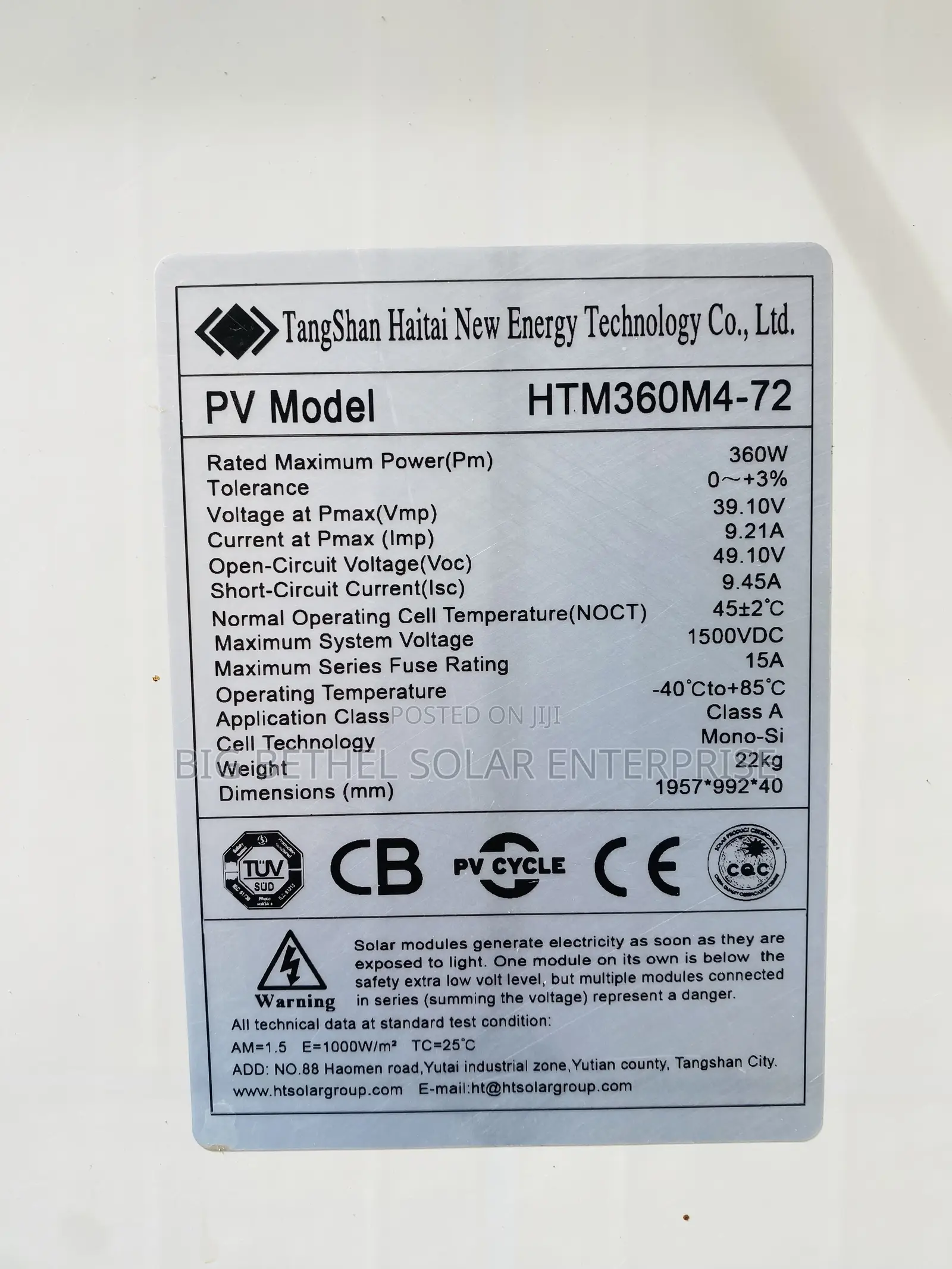 360w Solar Foreign Used Solar Panel So Neat and Effective