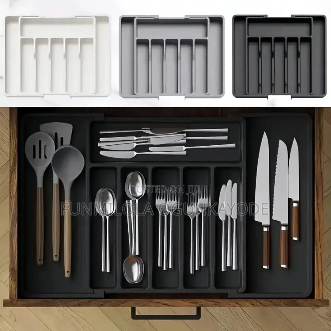Adjustable Plastic Cutlery Organizer