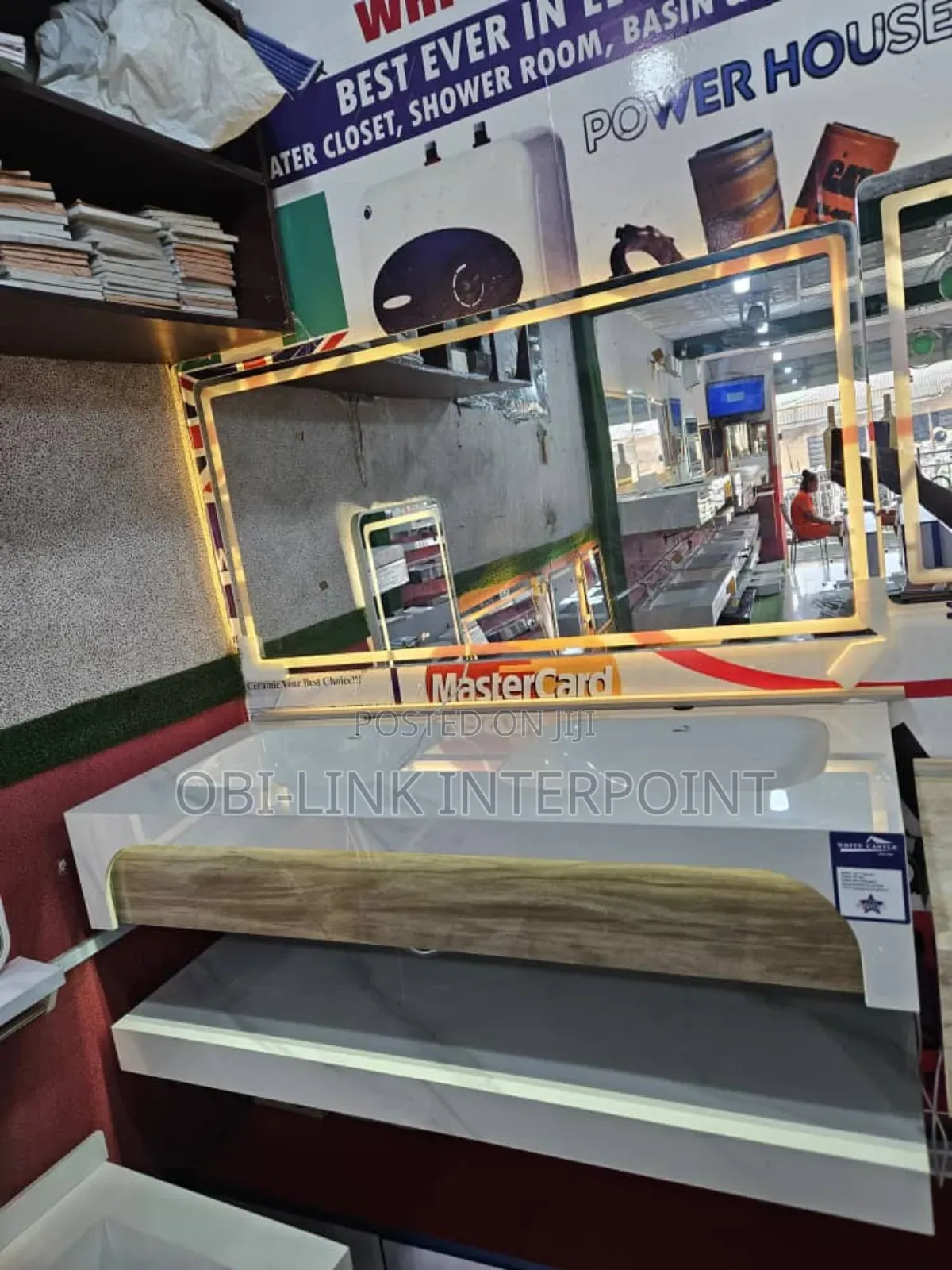 120cm Marble Cabinet Basin With Led Mirror