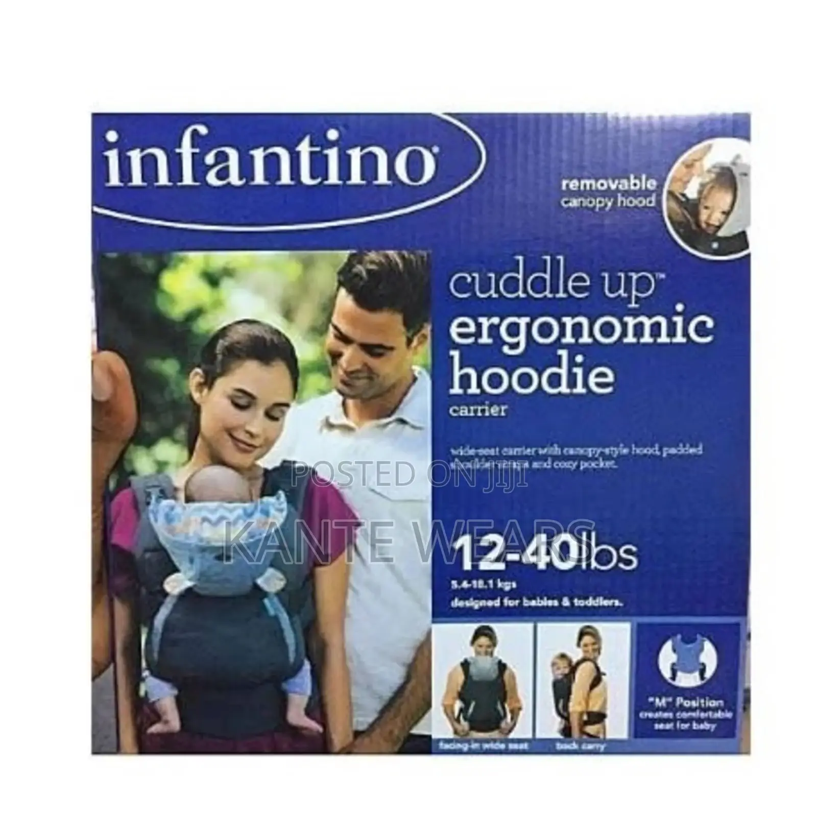 Infantino Cuddle Up Ergonomic Hoodie Baby Carrier