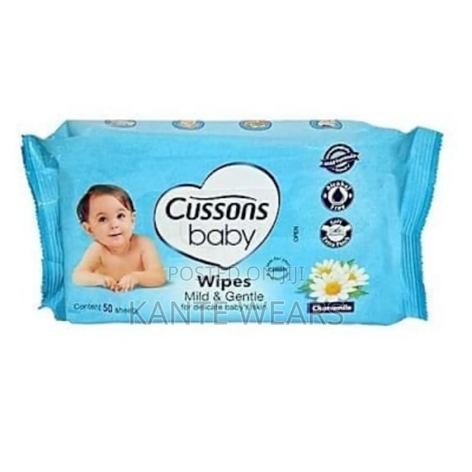 Cussons Baby Wipes Mild Gentle 50 Sheets X3 Packs