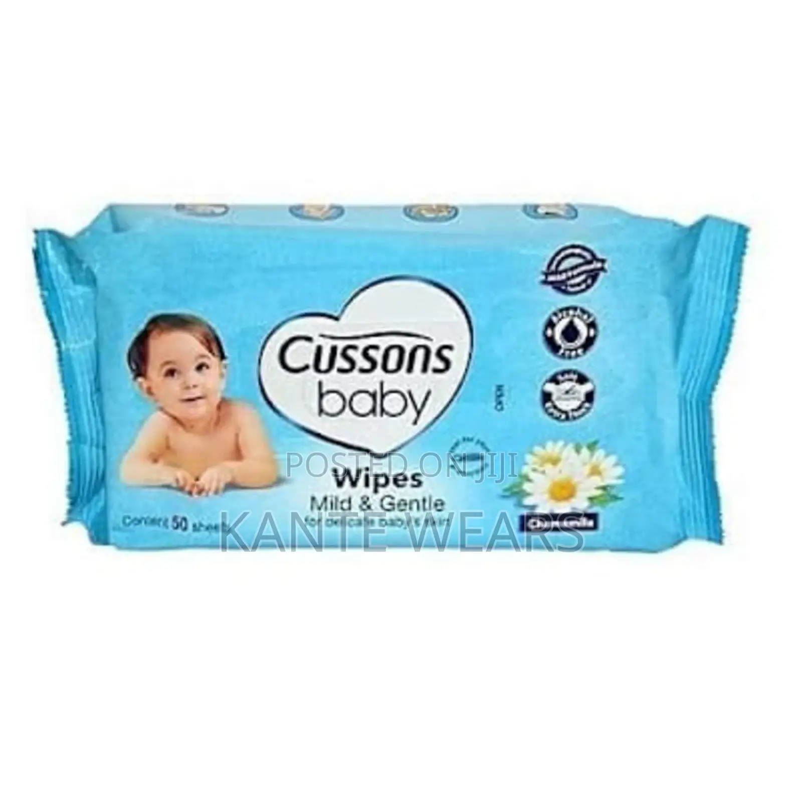 Cussons Baby Wipes Mild Gentle 50 Sheets X3 Packs