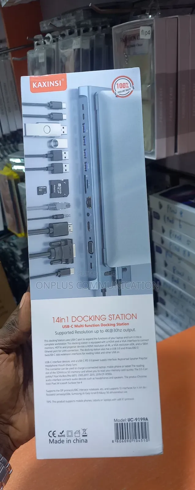 Kaxinsi 14-in-1 Usb-C Multifunction Docking Station