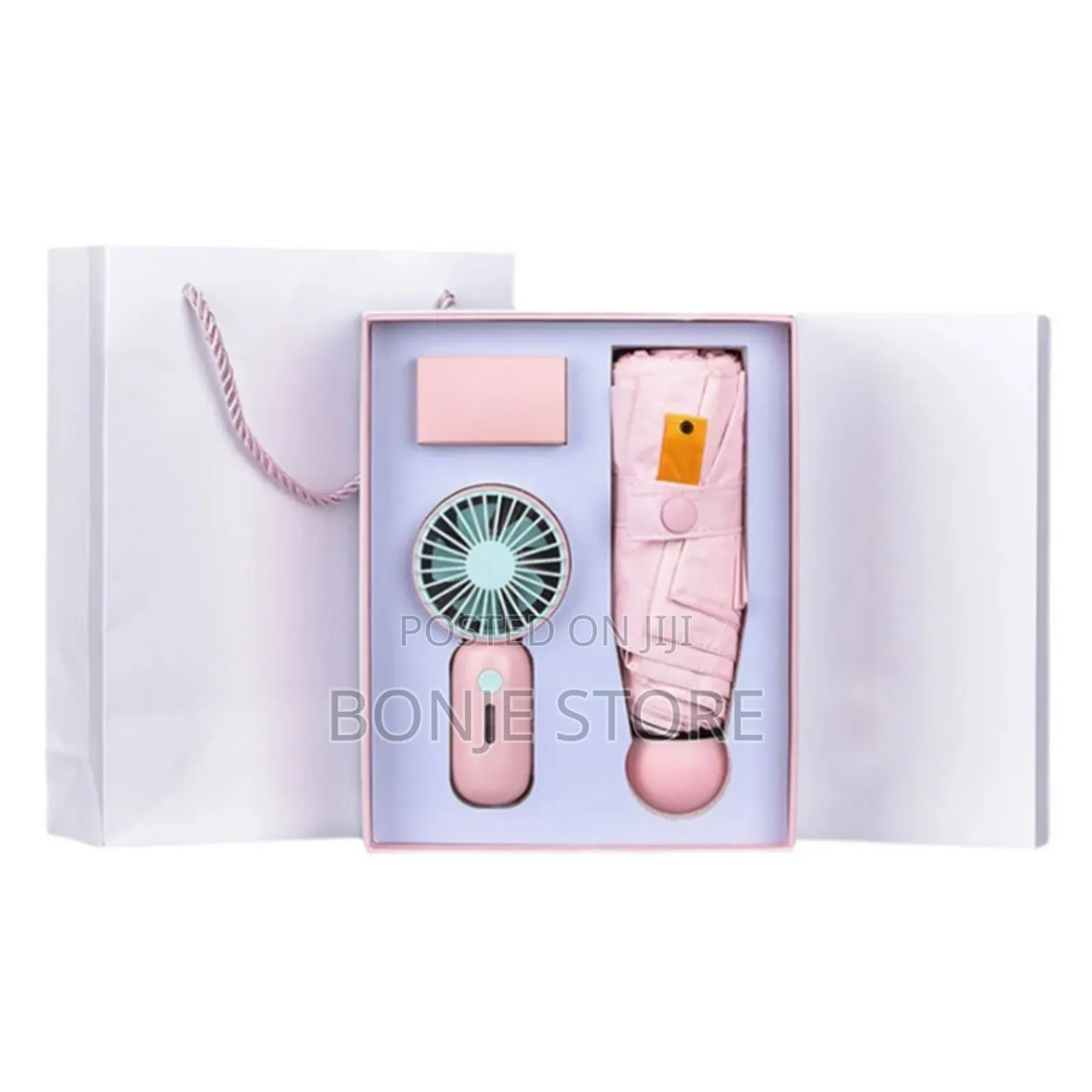 3in1 Gift Set - Hand Fan, Umbrella, Card Holder, Corporate Gift Set