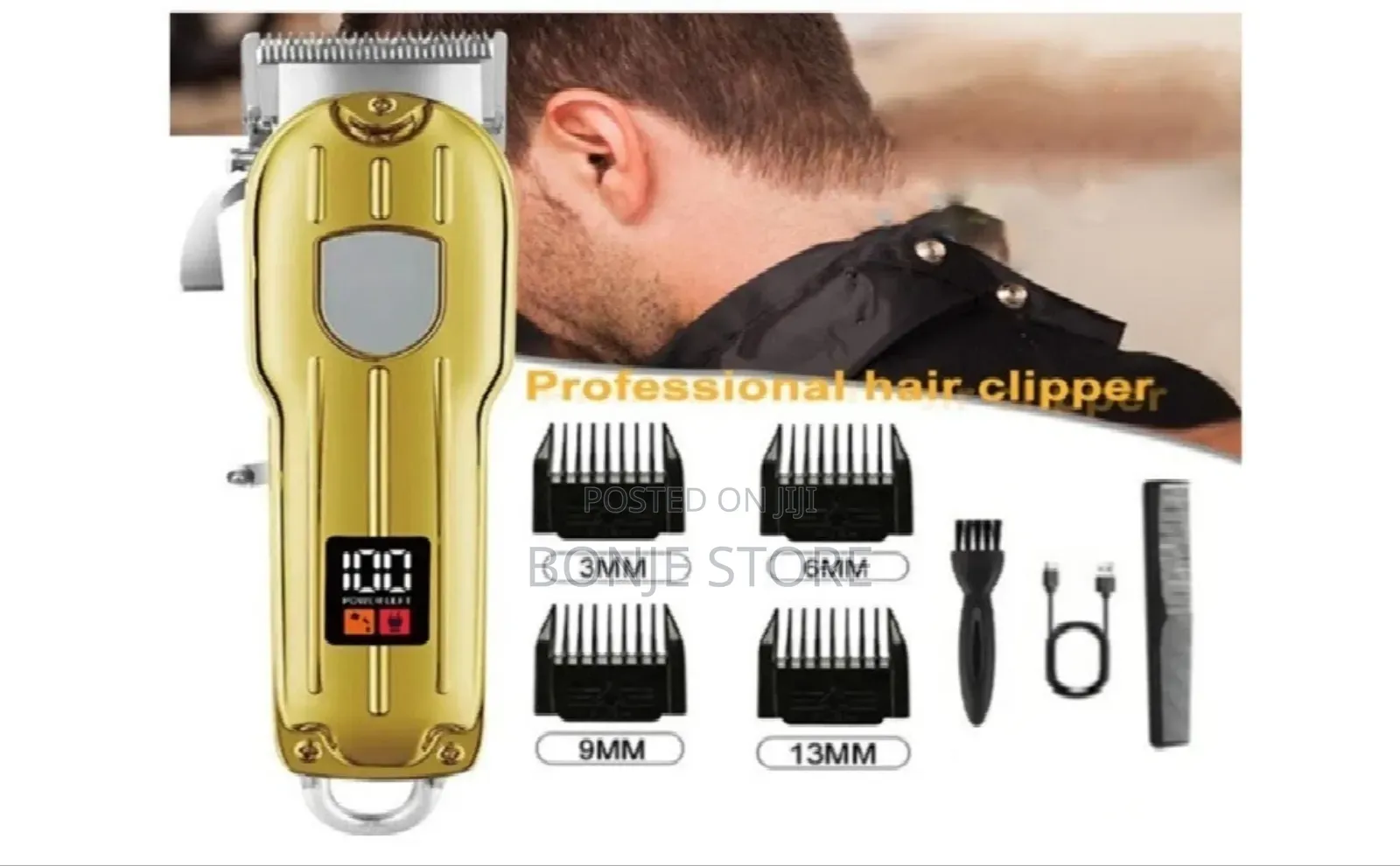 Rechargeable Clipper With LCD Display Powerful Precision Tool