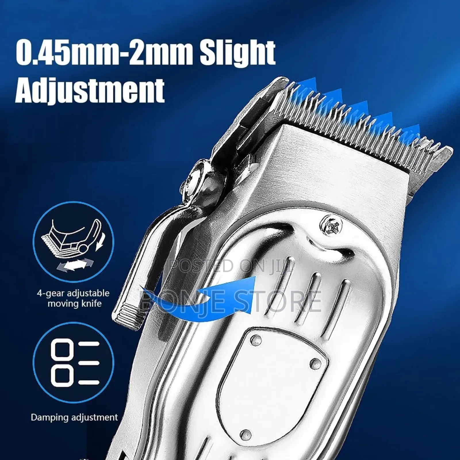 Rechargeable Clipper With LCD Display Powerful Precision Tool