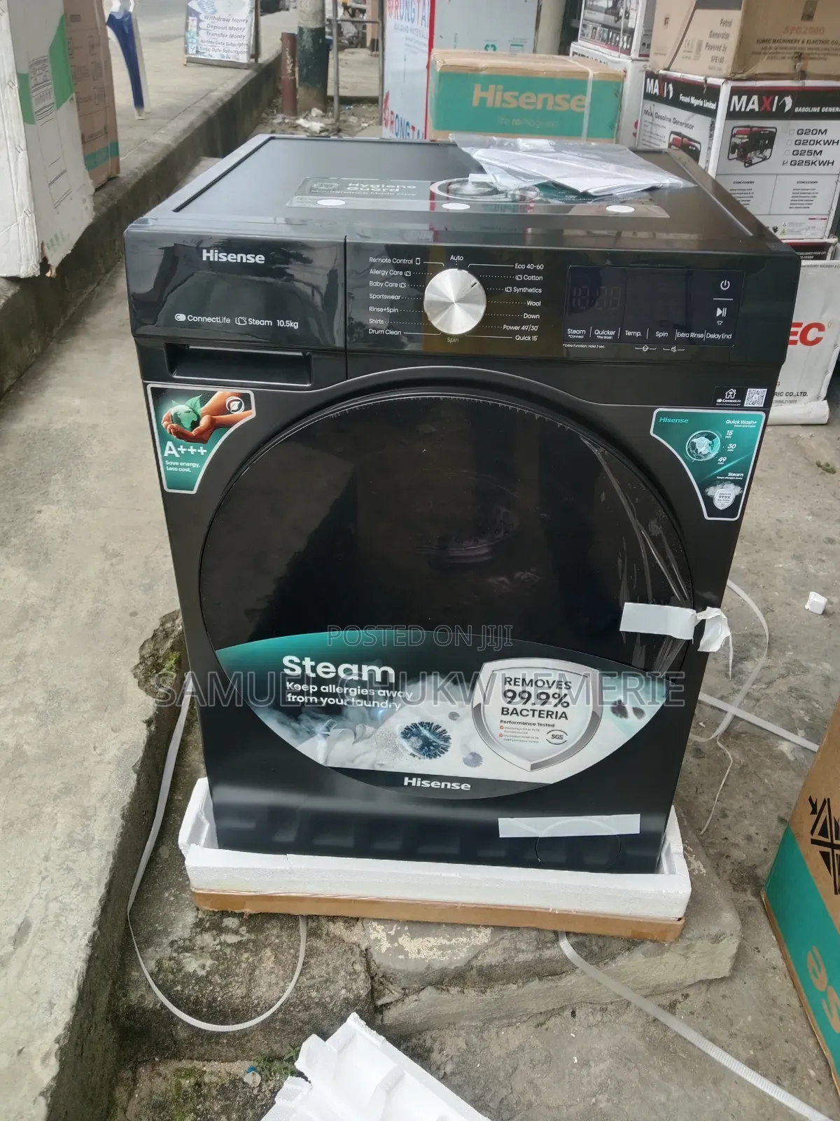 Hisense Washing Machine Automatic 10.5kg 1year Warranty