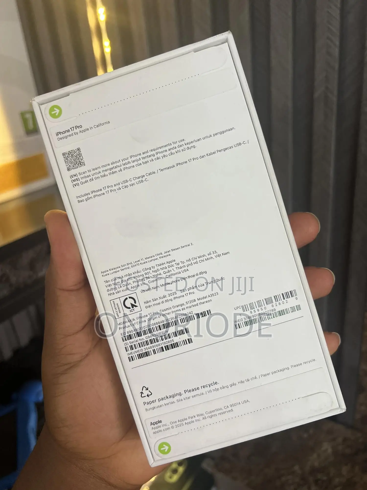 New Apple iPhone 17 Pro 512 GB Orange