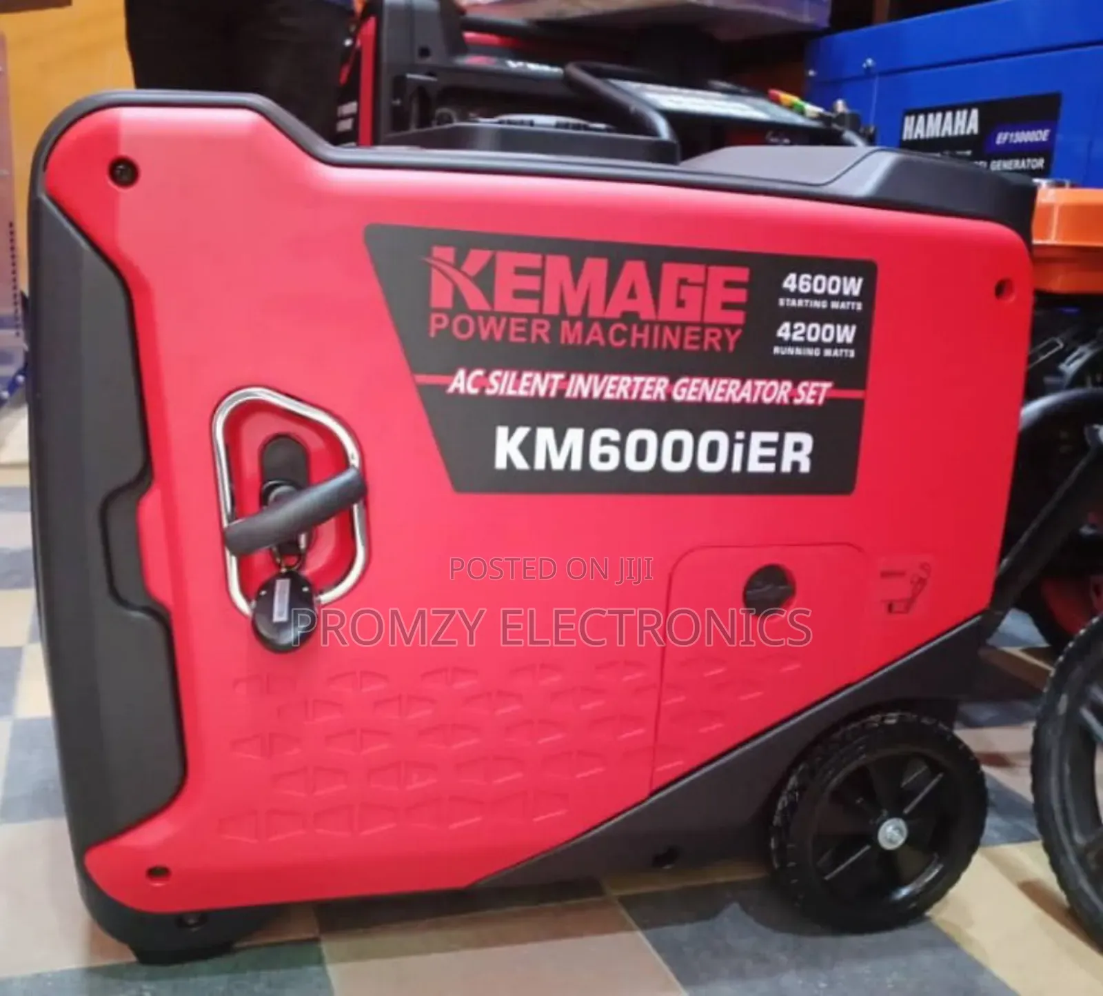(4.6kva) Kemage Remote Control Inverter Soundproof Petrol Gen Low Fuel