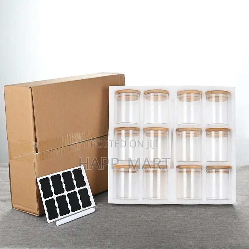 12in1 Glass Spices Bottle