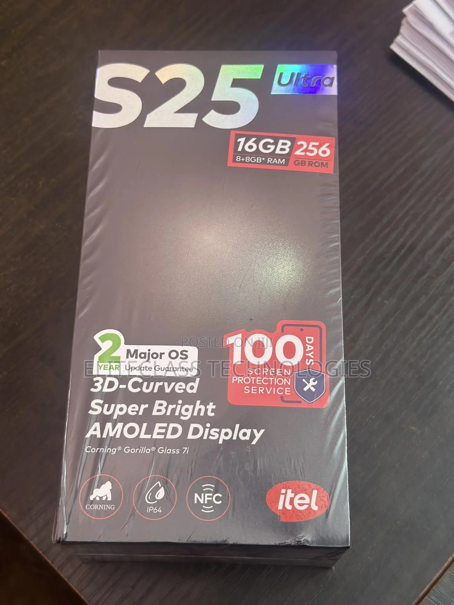 New Itel S25 Ultra 256 GB Black