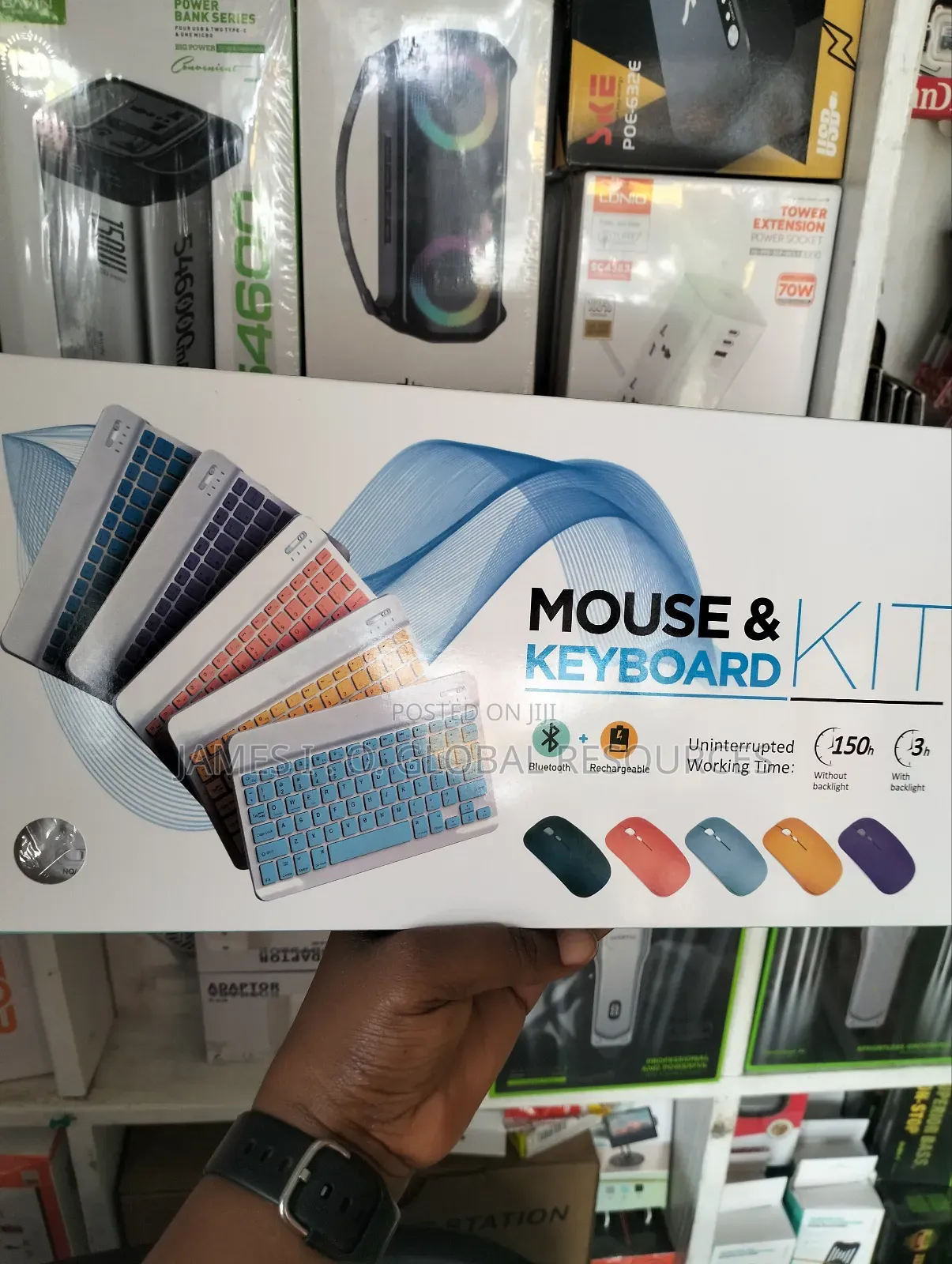 Rechargeable Bluetooth Wireless Keyboard and Mouse