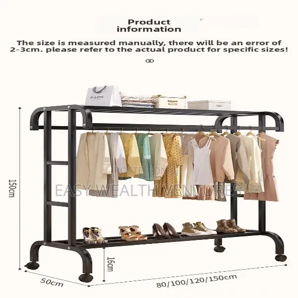 Holder for Cloths Double Pole Hanger