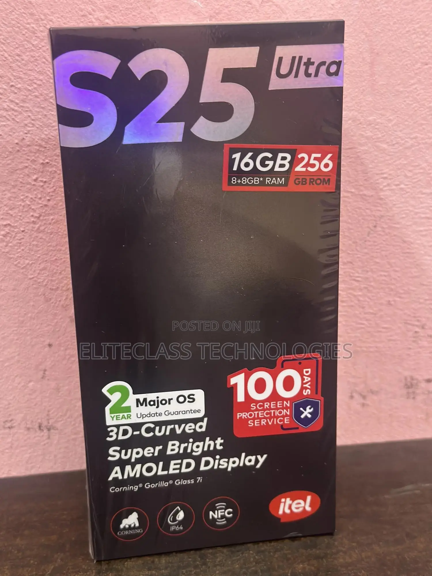 New Itel S25 Ultra 256 GB Black
