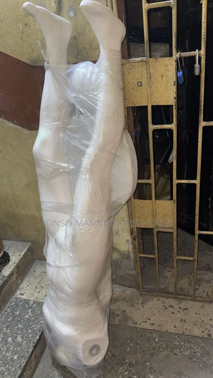 Spider Face White Plastic Full Male Mannequin