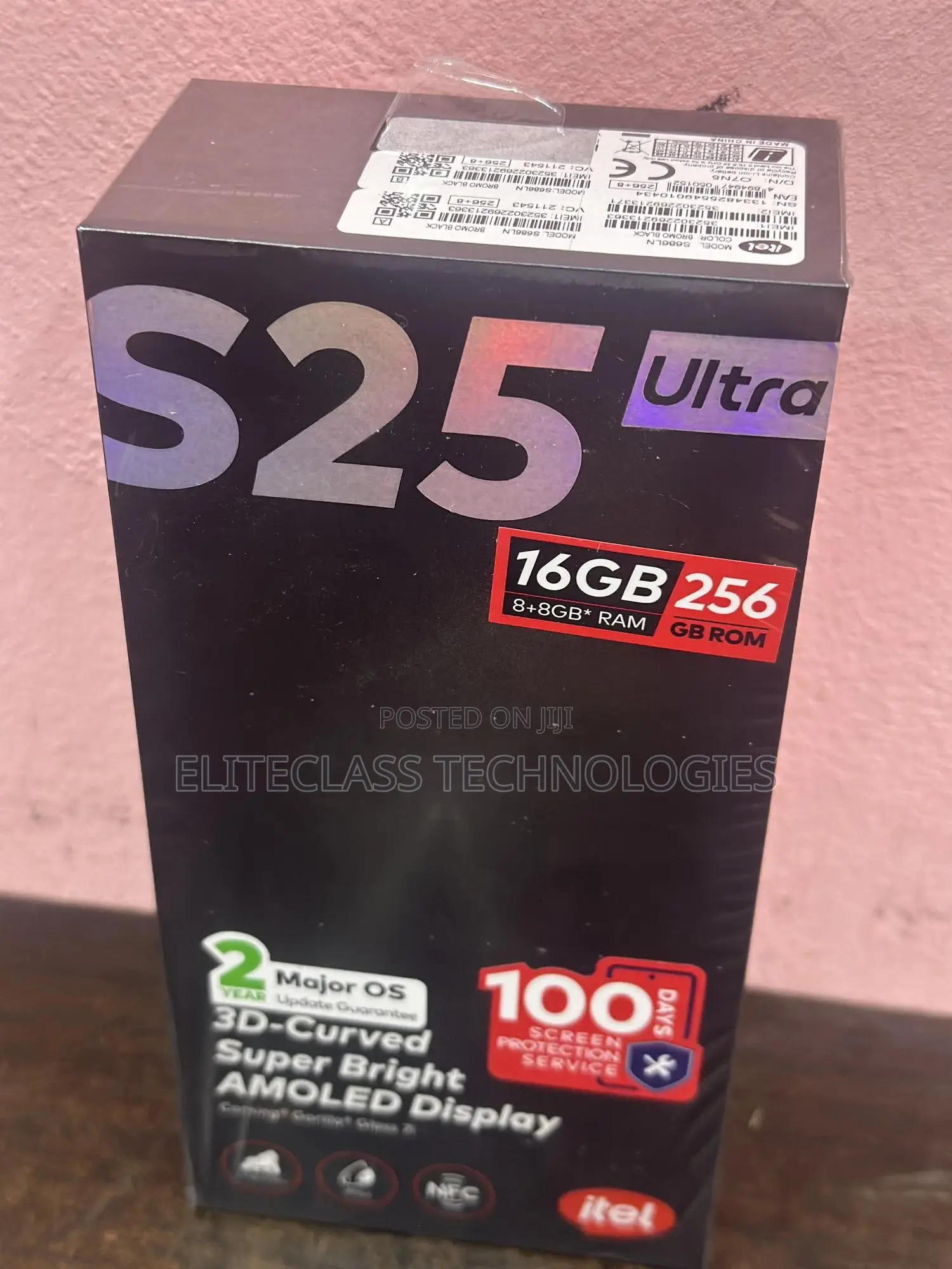 New Itel S25 Ultra 256 GB Black
