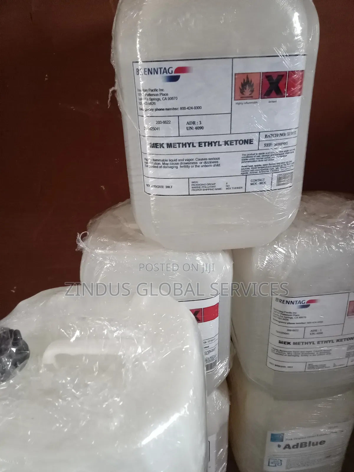 Brenntag (Mek Methyl Ethyl Kotone)20 LTRS