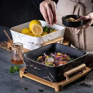 Creative European Marble With Wooden Stand