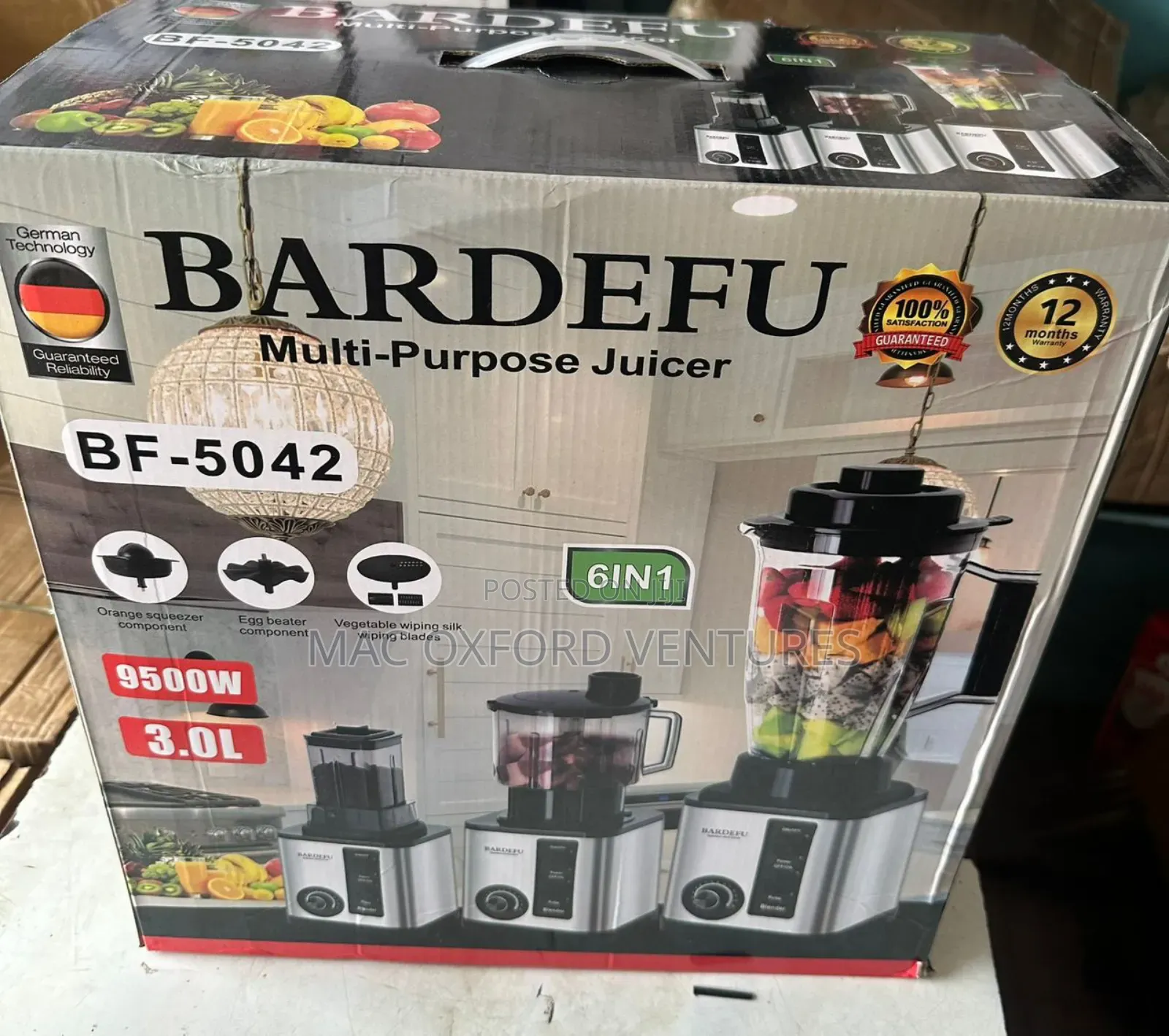 Bardefu Blinders 6in1 3l 9500w Bf5042