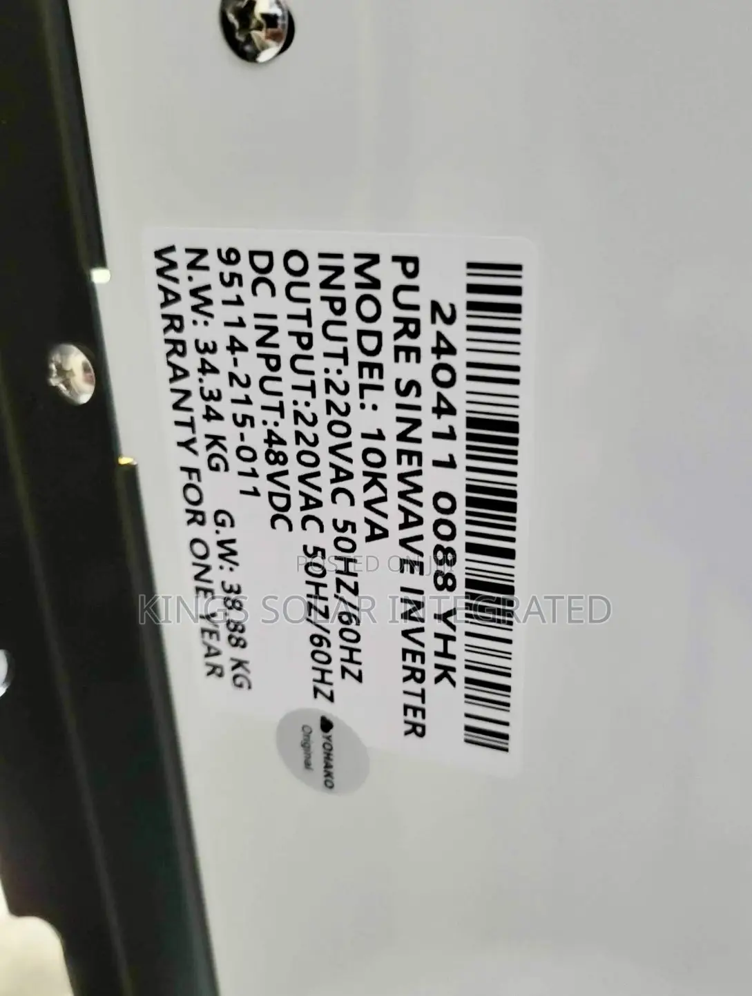 Yohako Pure Sine Wave Inverter