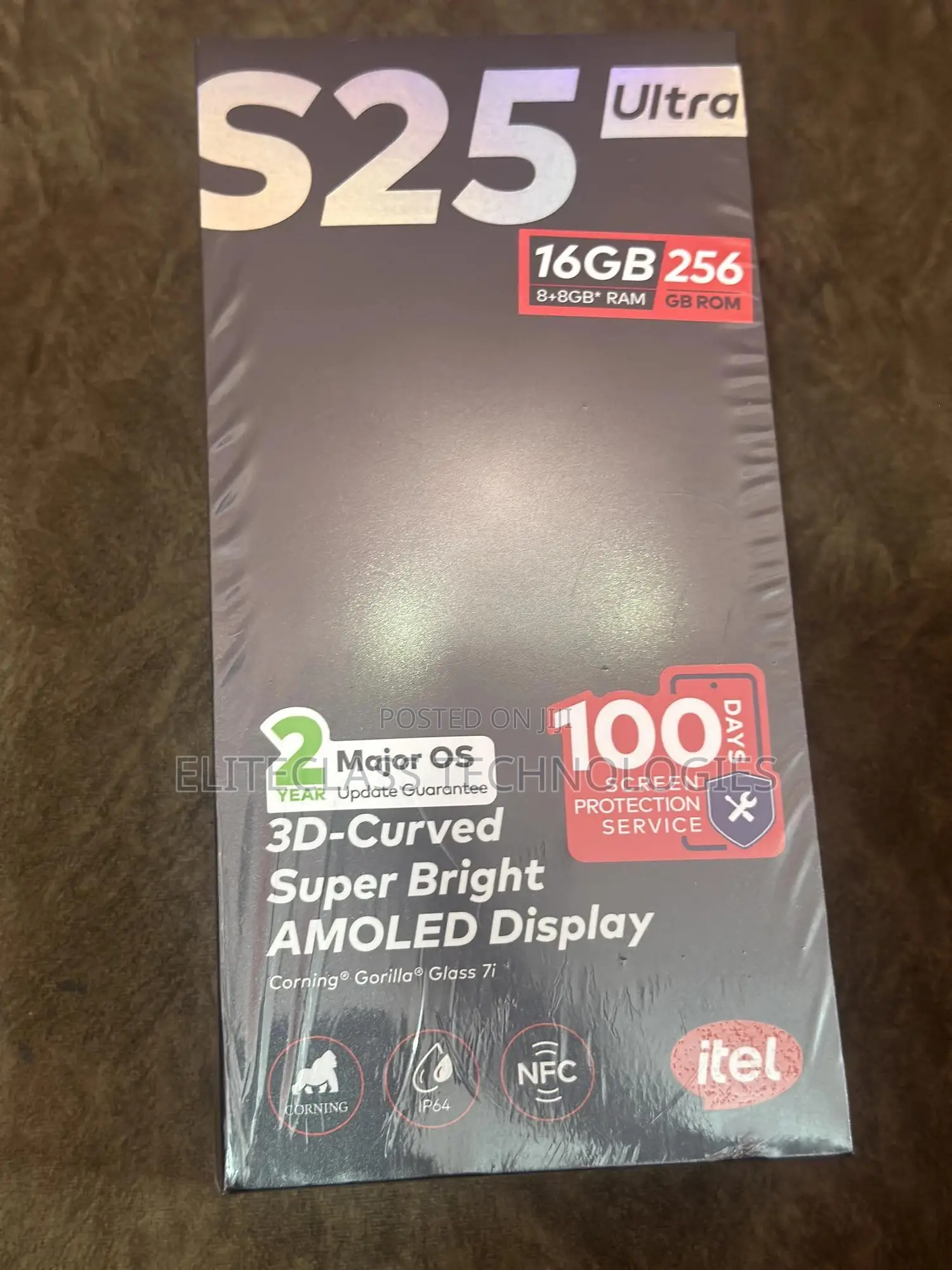 New Itel S25 Ultra 256 GB Black