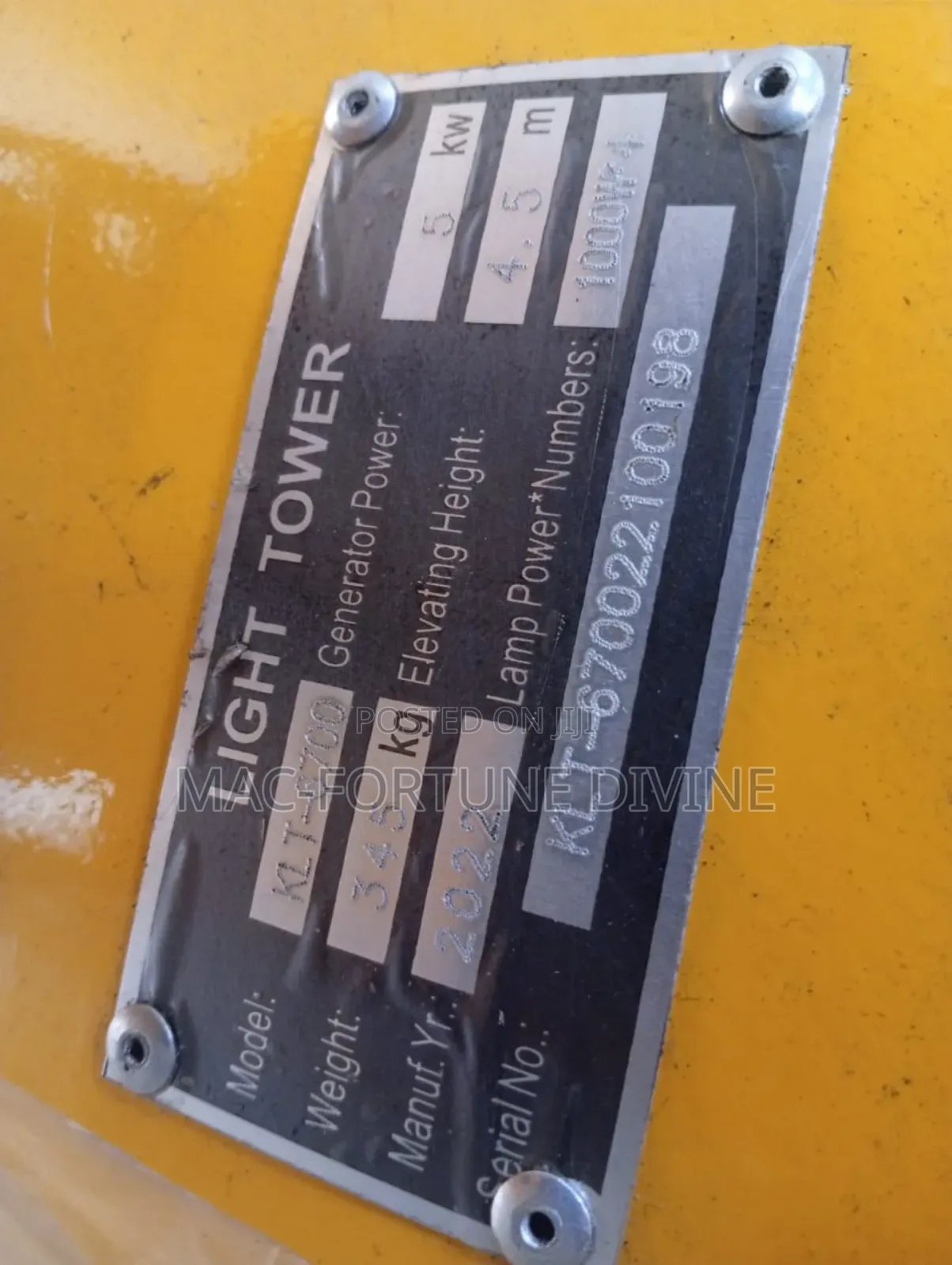 Tower Light for Site(5kva)