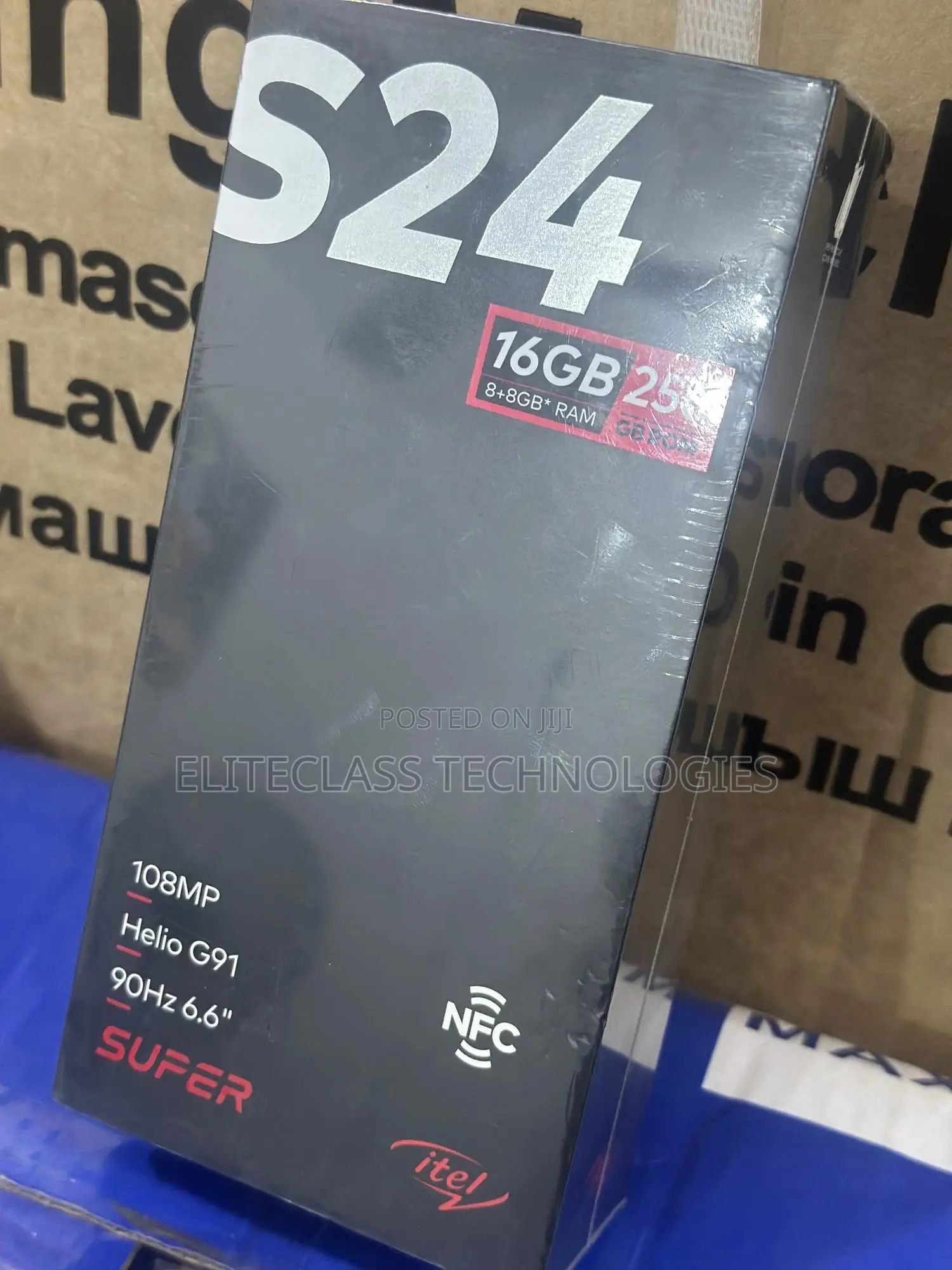New Itel S24 256 GB Black
