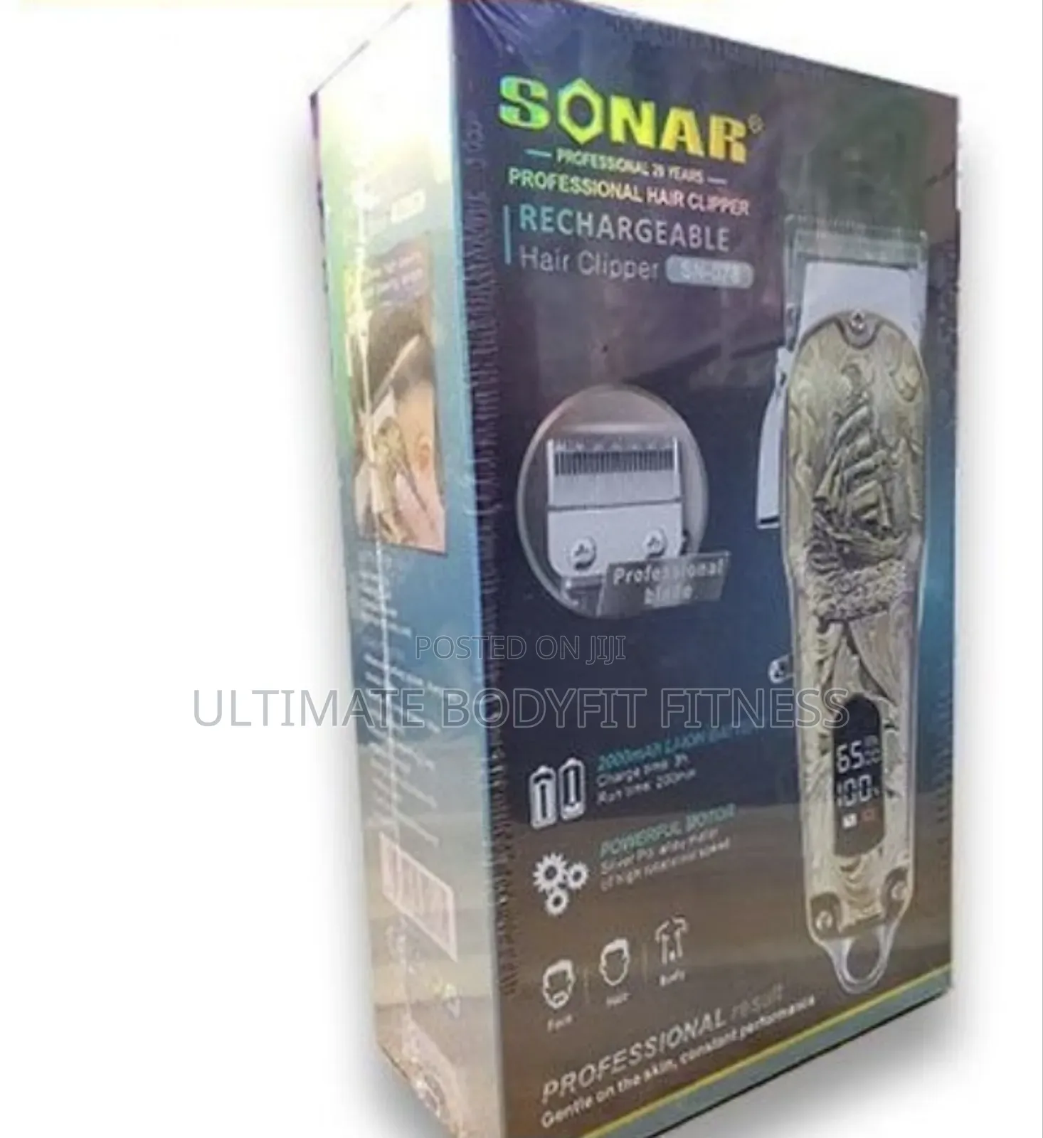 Brand New Sonar Sn-078 Rechargeable Hair Clipper With LCD Display