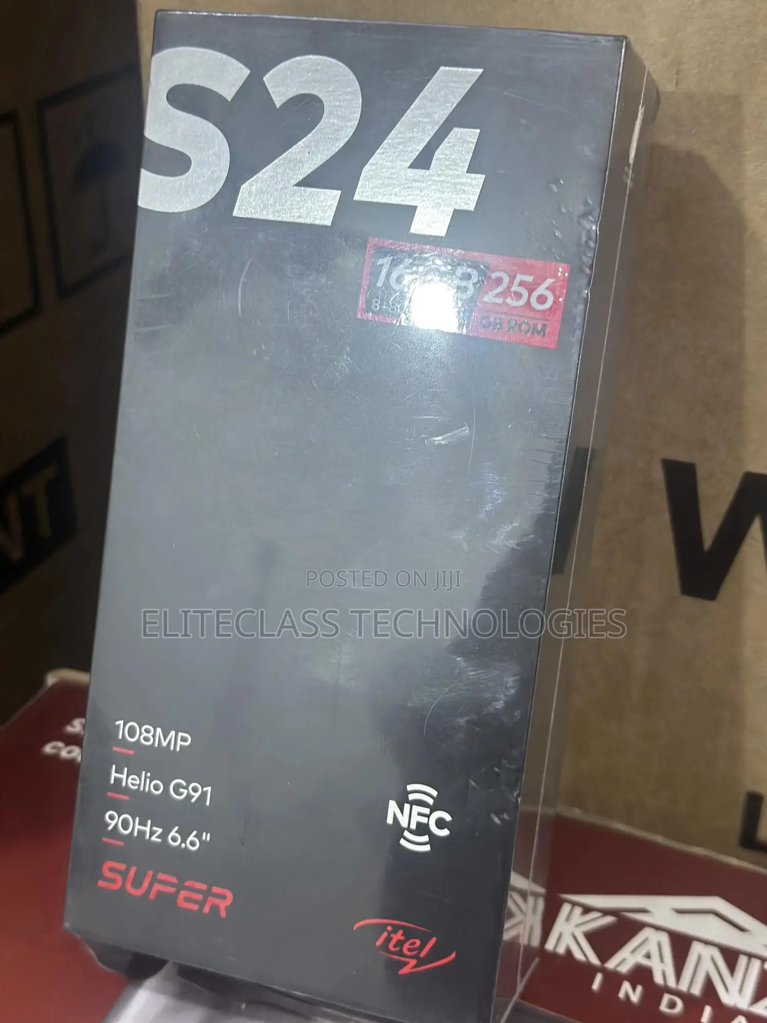 New Itel S24 256 GB Black