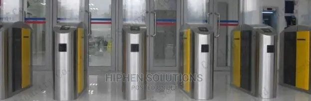 Flexible Biometric Speed Turnstile Flap Barrier Gate With Relay Signal