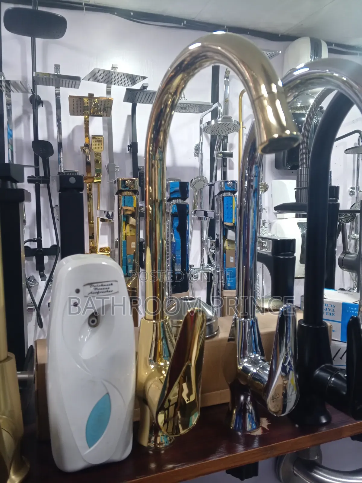 Shining Gold Sink Mixer Tap