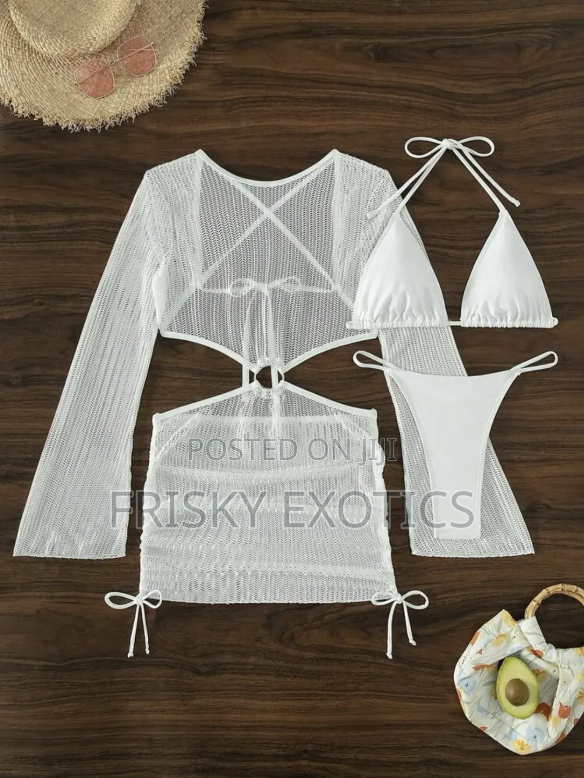 3pcs Bikini Beach Wear With Full Cover