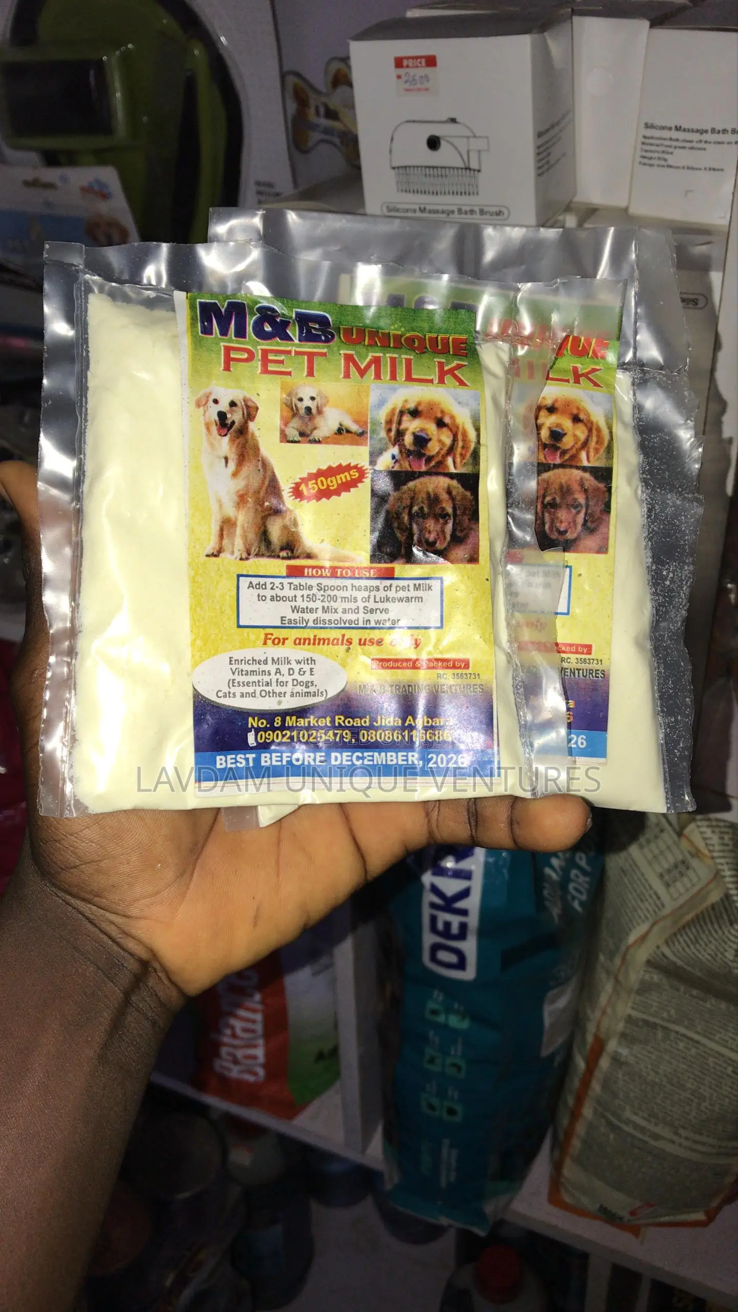 Pet Sachet Milk for Puppies, Kittens and Small Pets