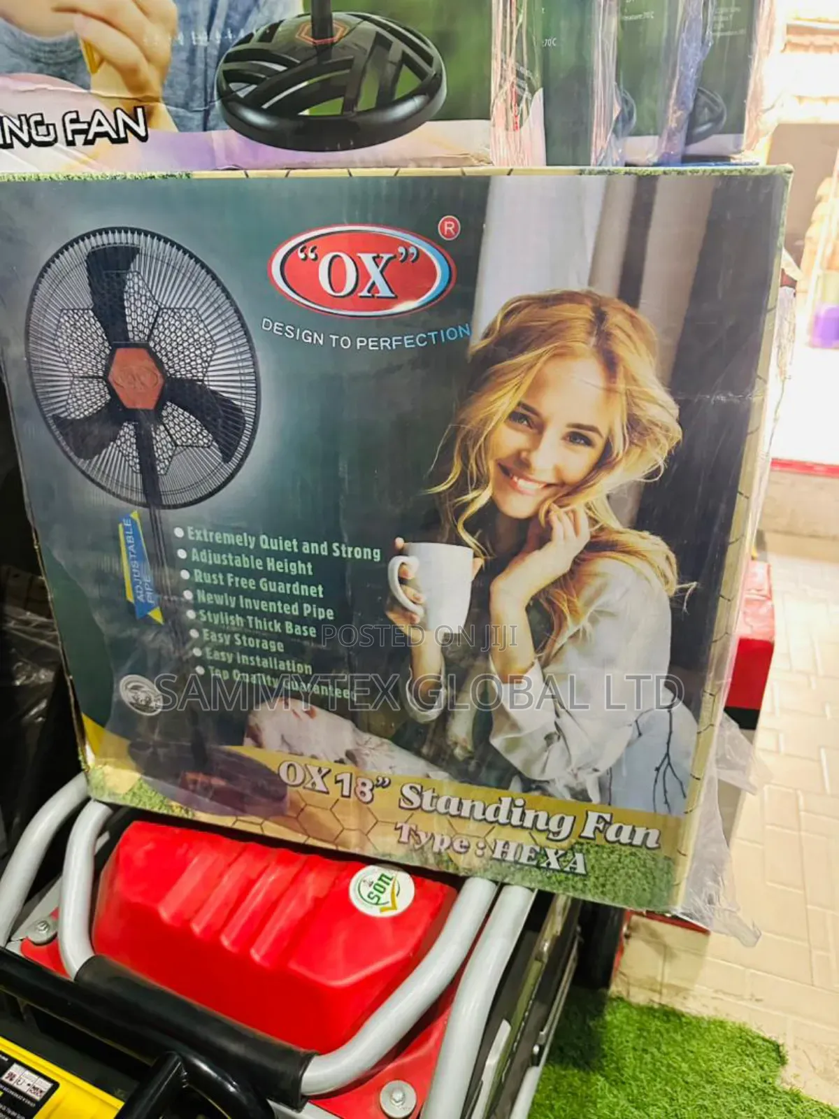 Brand New Ox Standing Fan 18" With Warranty Sign