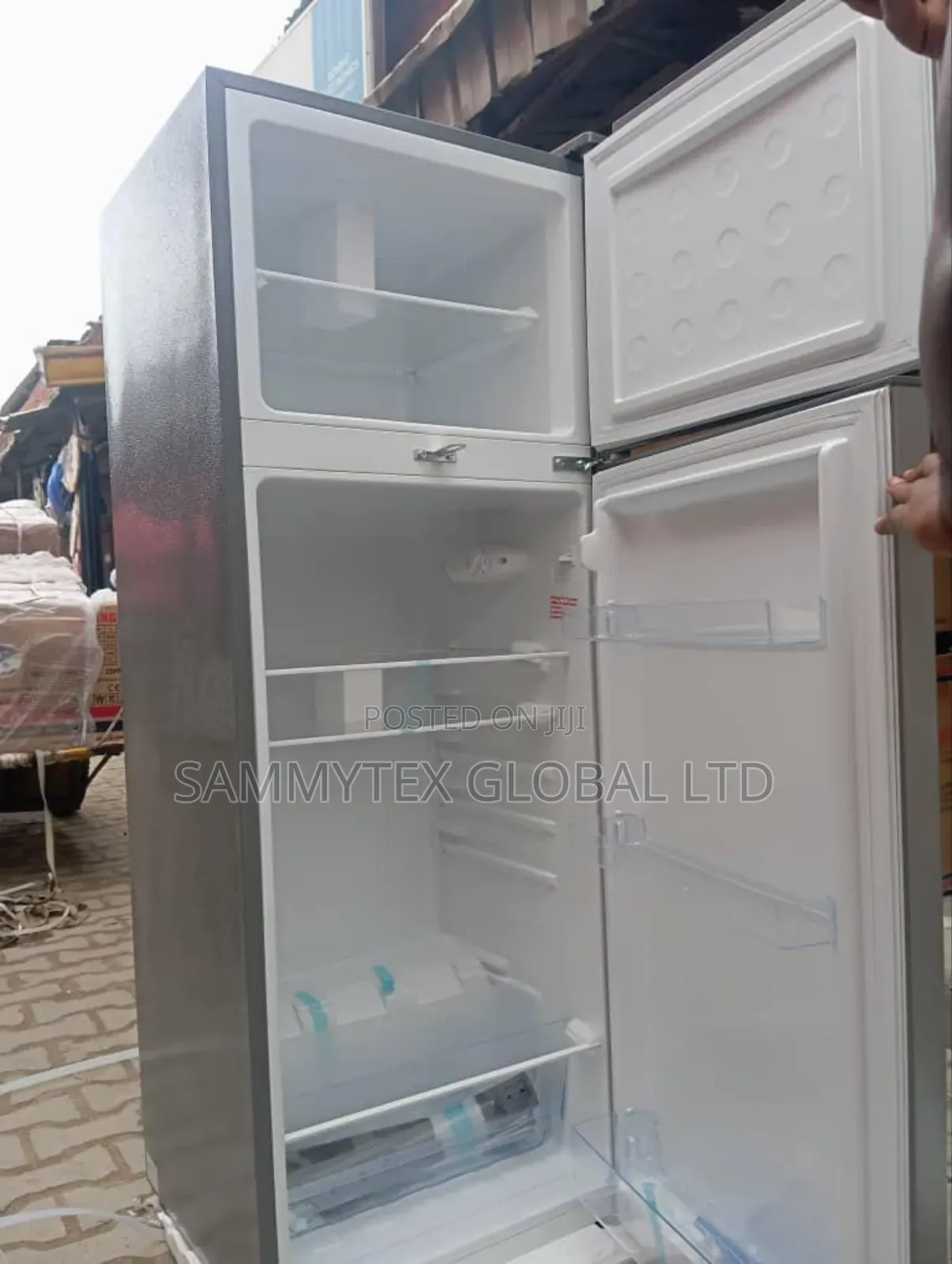Brand New Bruhm Double Door Fridge With Warranty Sign