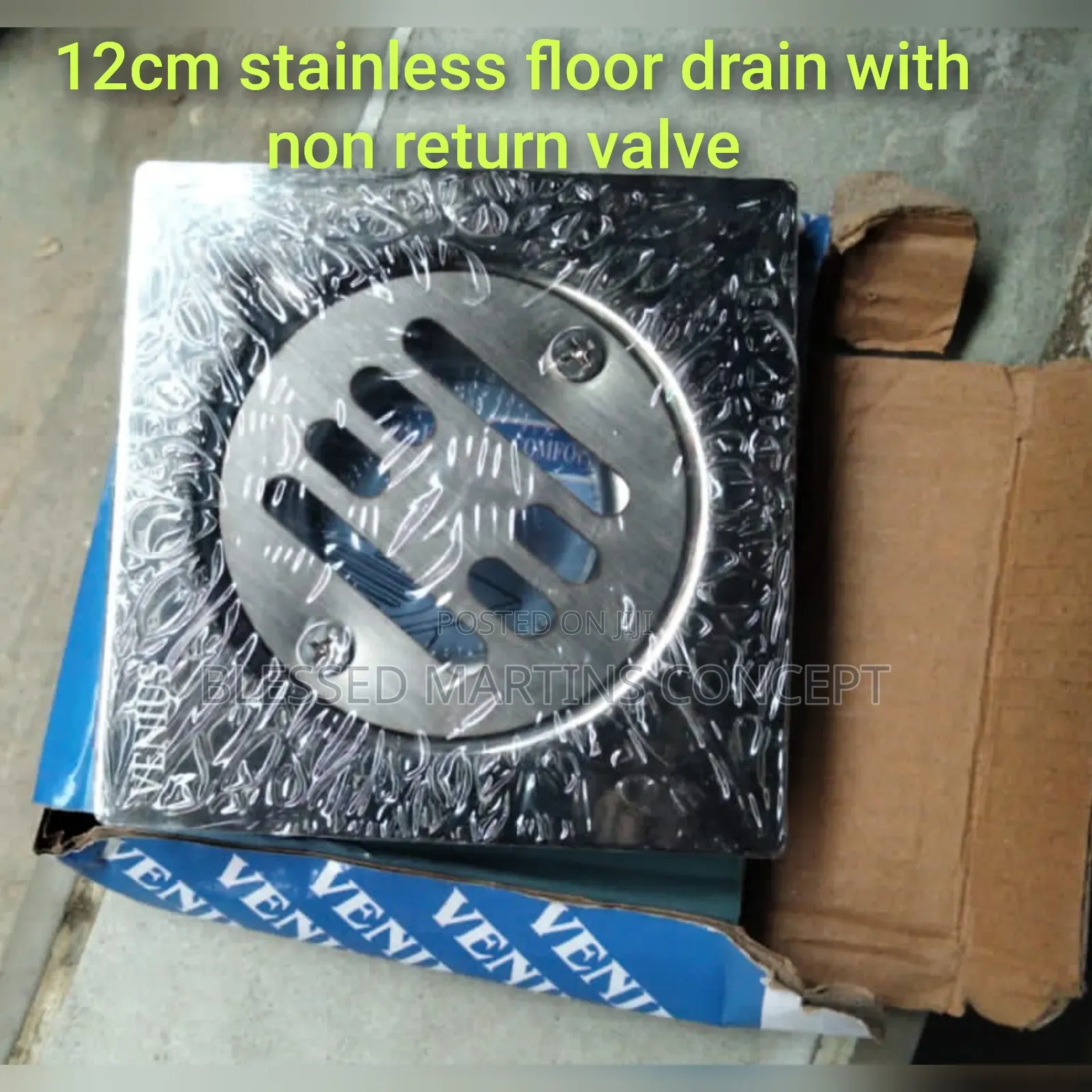 12cm Stainless Floor Drain With Non Return Valve