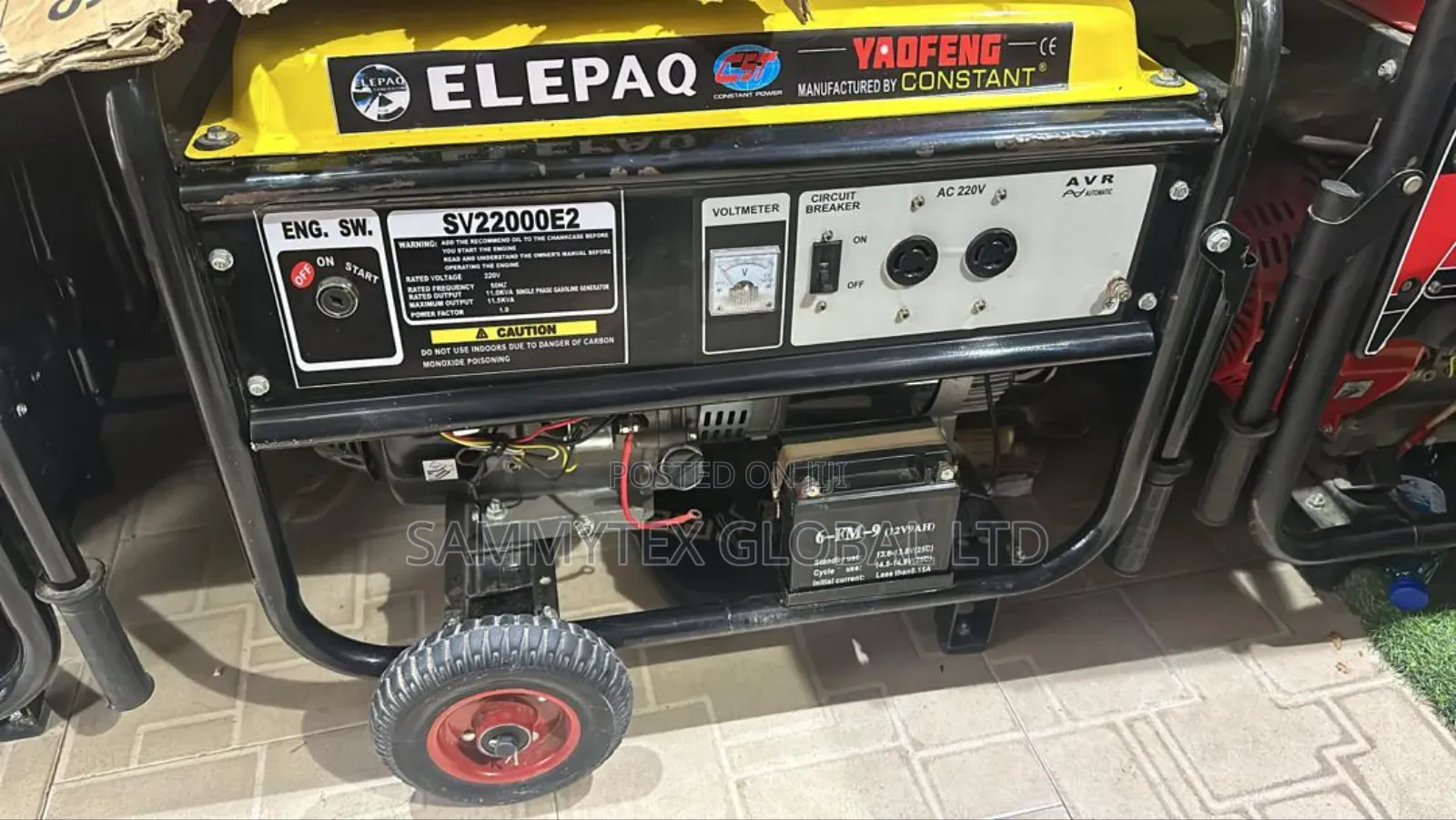 Brand New Elepaq 8kva 100% Copper Coil Gen With Warranty