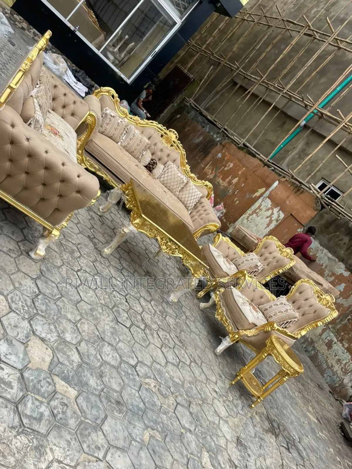 Pharaonic Egyptian Eight Seaters Sofa