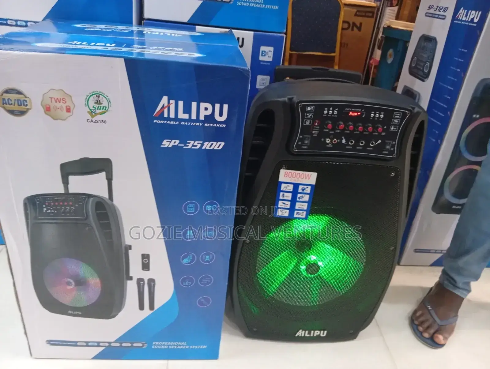 Complete 80000 Watts Alilpu Party Speaker With Amazing Sound 