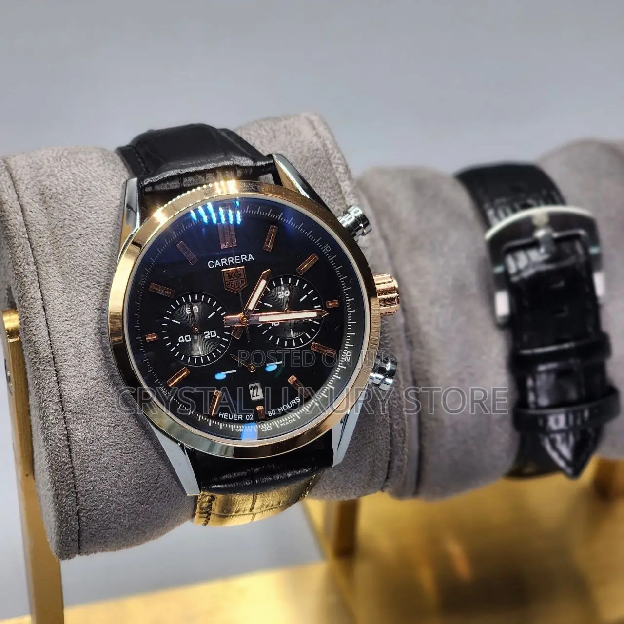 Carrera Quality Luxury Men Genuine Leather Wristwatch