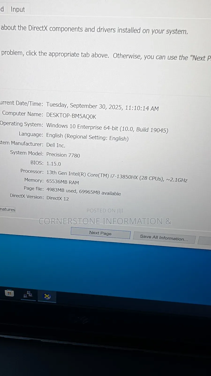 New Laptop Dell Precision 7780 64GB Intel Core i7 SSD 1T