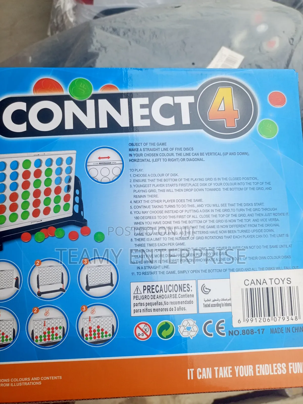 Four in a Row - Connect 4 Board Game for Two Players