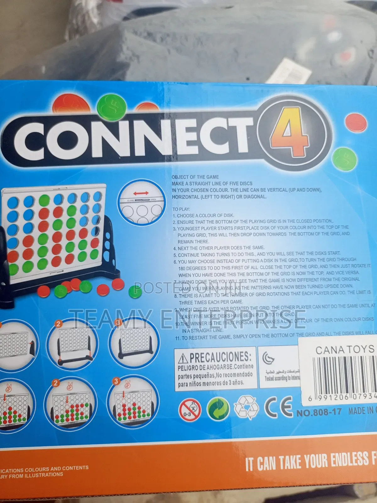 Four in a Row - Connect 4 Board Game for Two Players