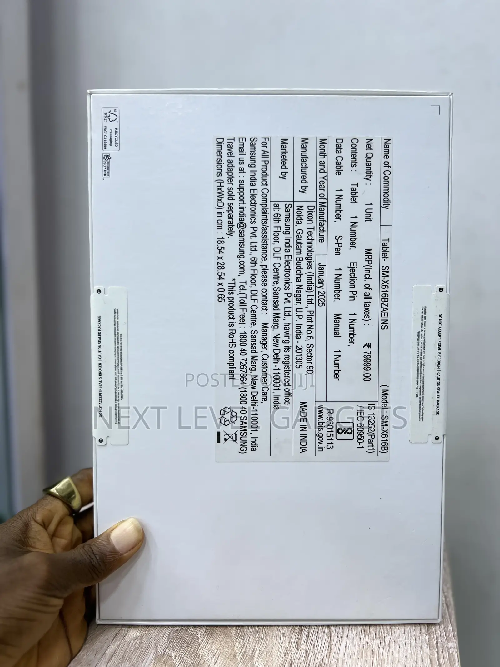 New Samsung Galaxy Tab S9 FE 128 GB Black