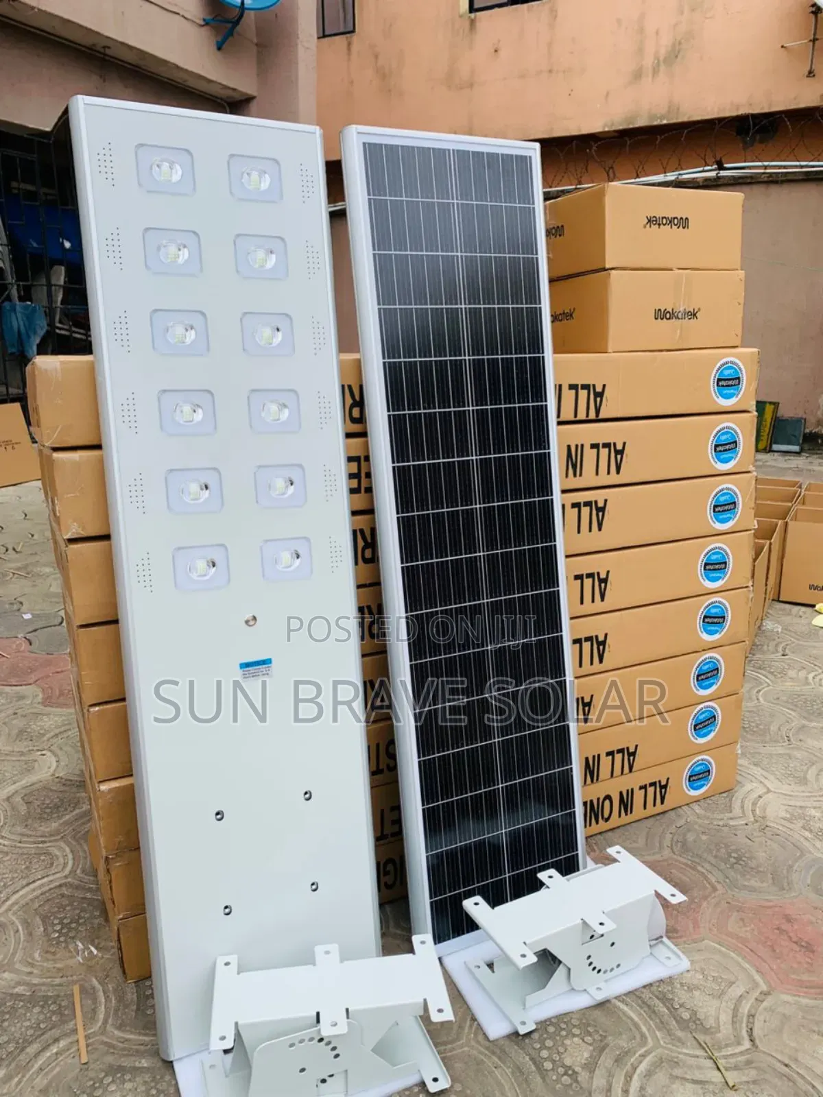Wakatek All-in-one Solar Street Light 100w