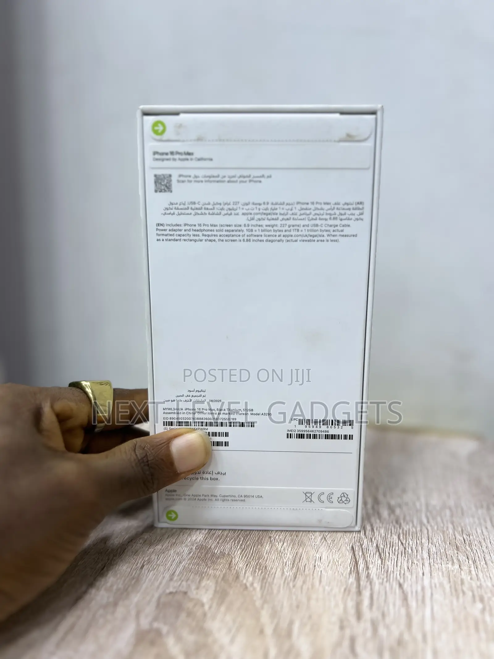 New Apple iPhone 16 Pro Max 512 GB Black