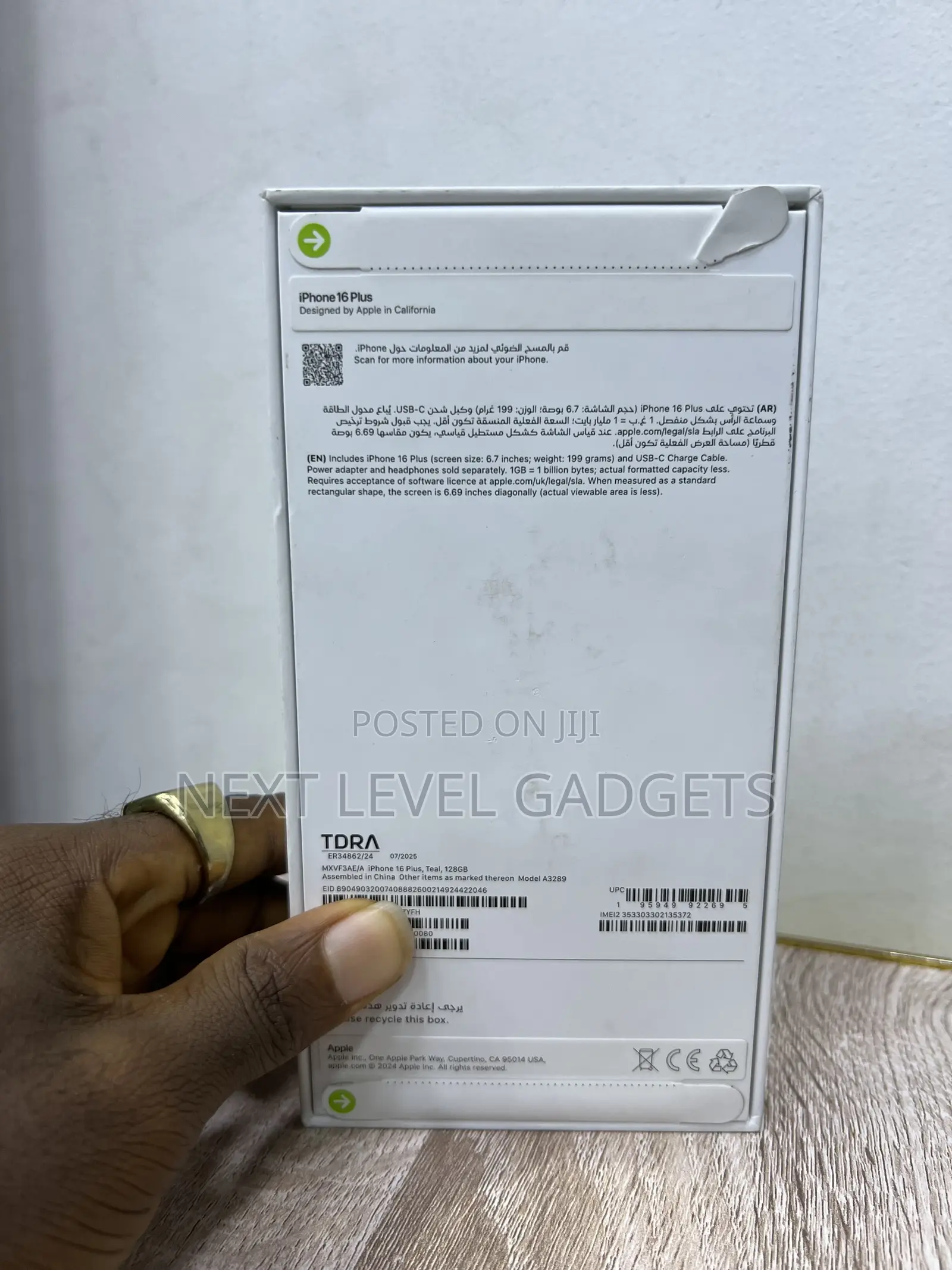 New Apple iPhone 16 256 GB Green