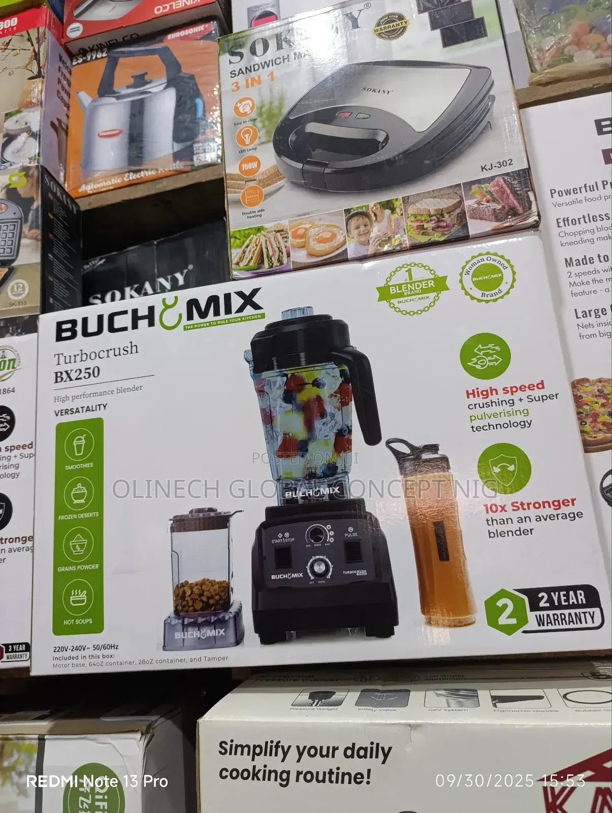 Bx 250 Buchy Mix Super Turbo Blender