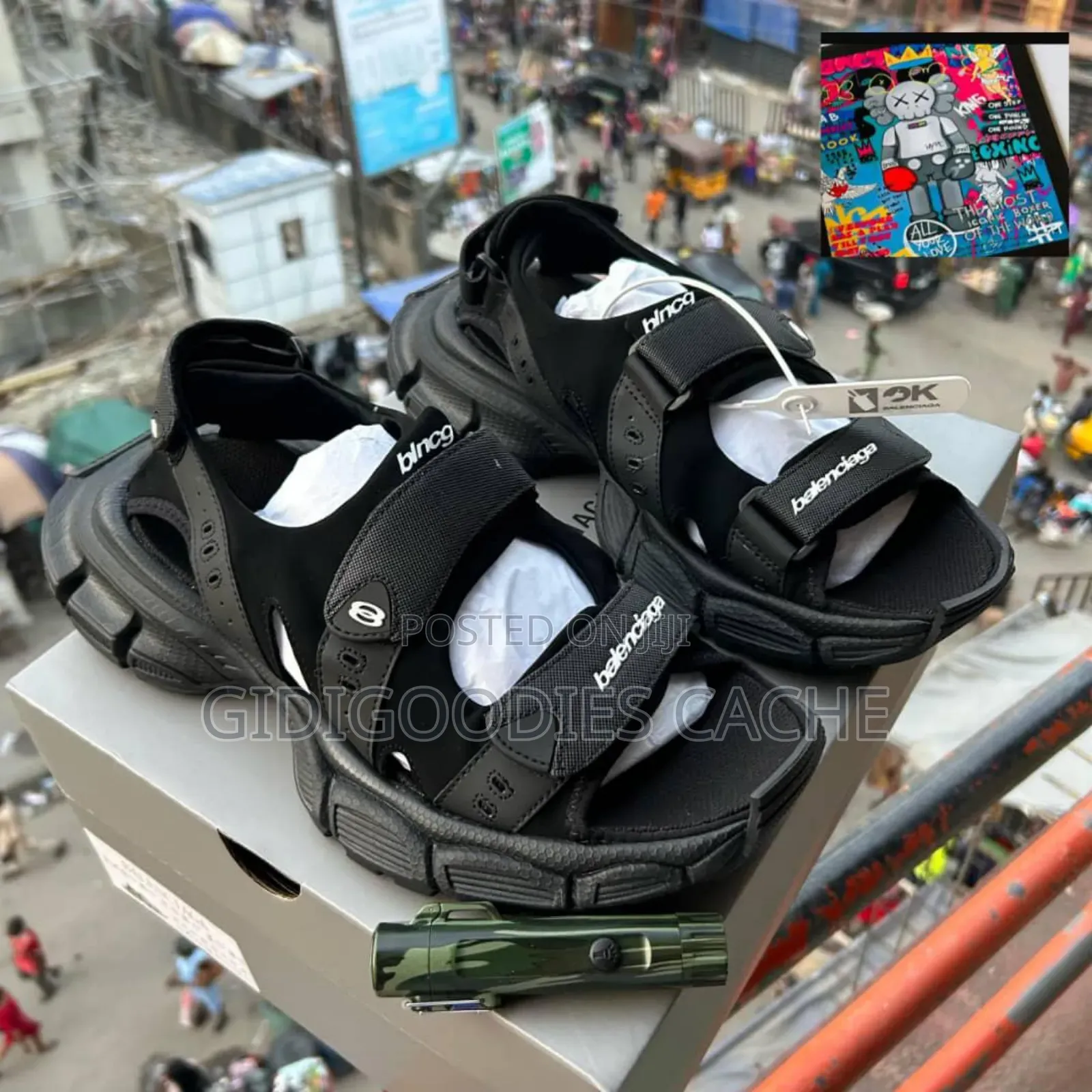 Balenciaga Monochrome Sandals